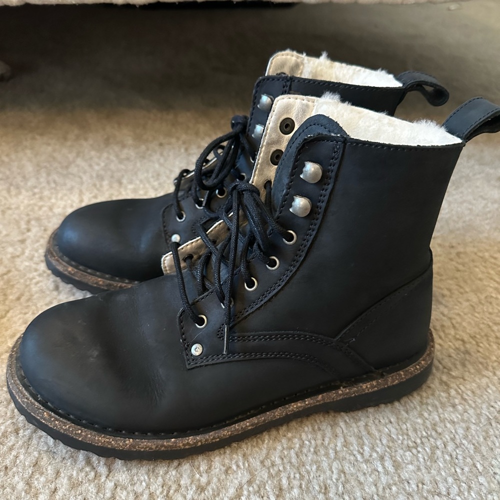 Black Birkenstock Lace Up Boot